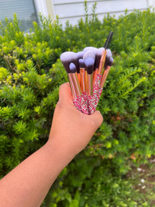 Glitter Glam Makeup Brushes